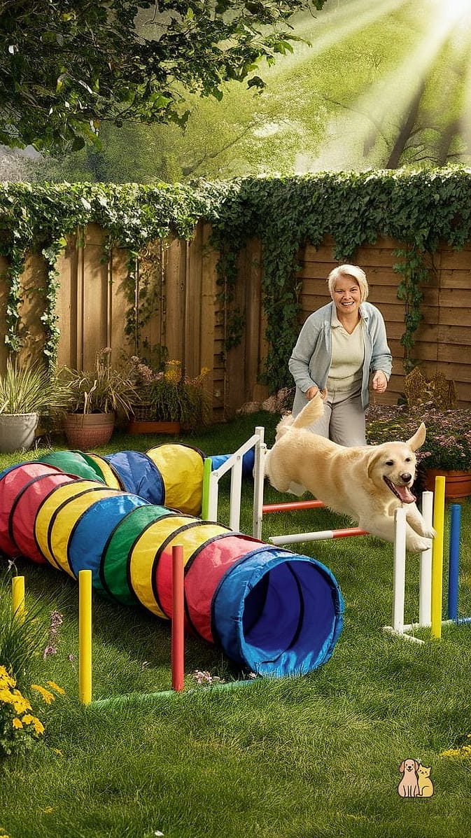 23 Precious Dog Yard Landscaping That Will Restore Your Faith in the World 8 An Agility Corner