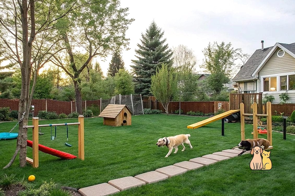 A Backyard-Facing Dog Lounge Room