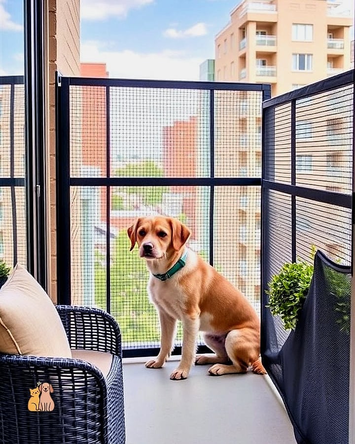 30 Incredible Dog Places In House You Need in Your Life Right Now 23 A Balcony Safety Nook