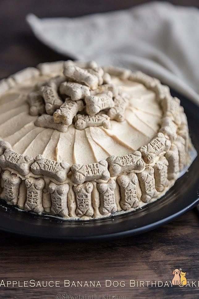 Banana Birthday Cake for Dogs