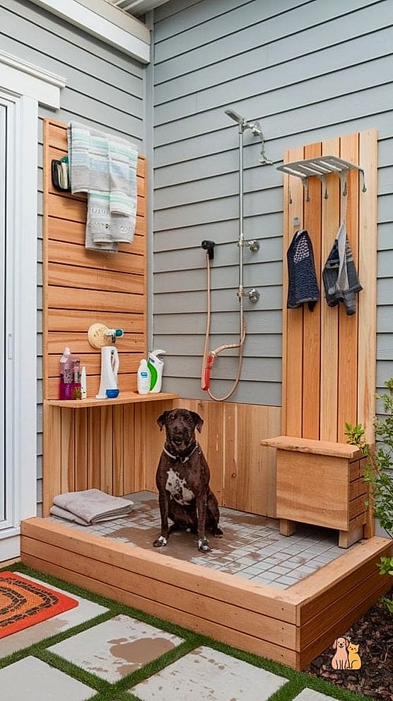 23 Heartwarming Outside Dog Washing Station Guaranteed to Make You Smile 12 The Barn-Style Wash Stall