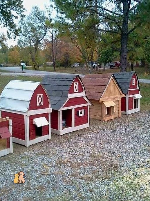 25 Amazing Dog Houses For Large Dogs That Are Too Cute to Handle 4 The Barn-Style Doghouse