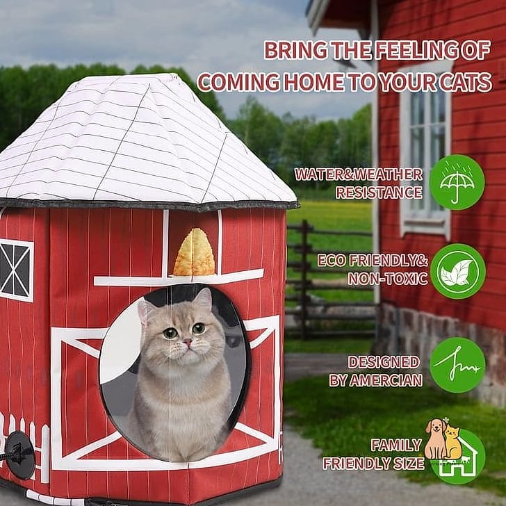The Barn-Style Outdoor Cat Shelter