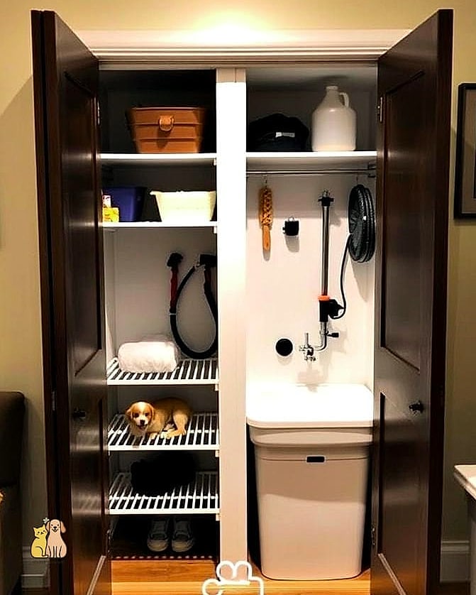 The Bathroom Closet Wash Station