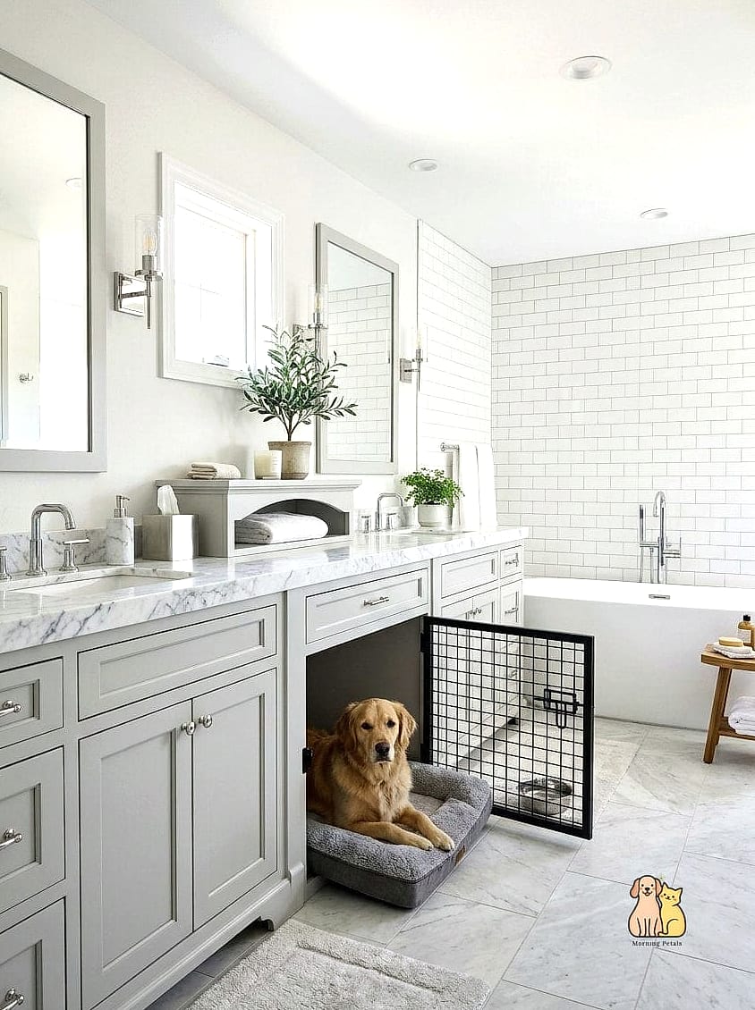 The Bathroom Vanity Dog Bed