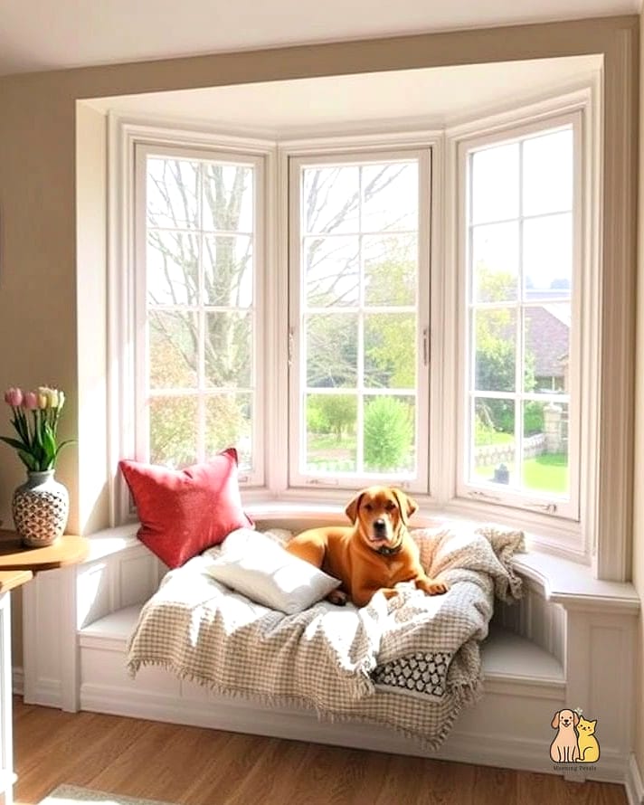 The Bay Window Cushion Bench