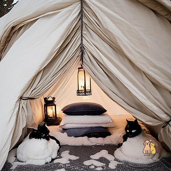 Blanket Fort Cat Cave