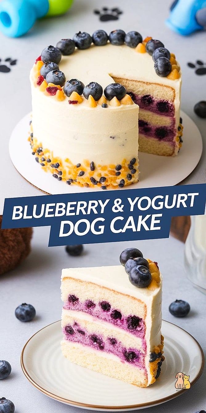Blueberry Puppy Cake
