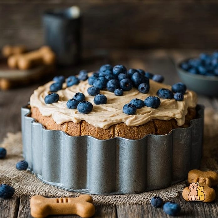 20 Easy Dog Cake Recipes Your Pup Will Go Crazy For 8 Blueberry Yogurt Dog Cake