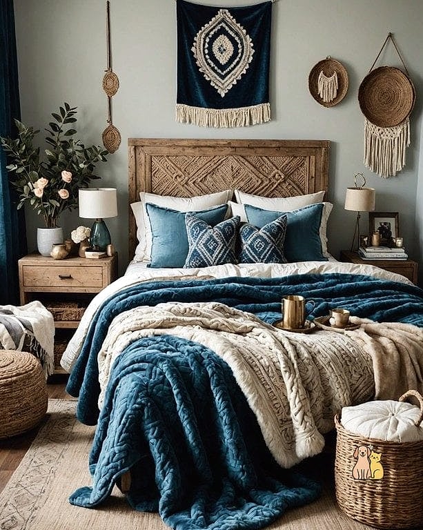 The Boho Layered Textile Room