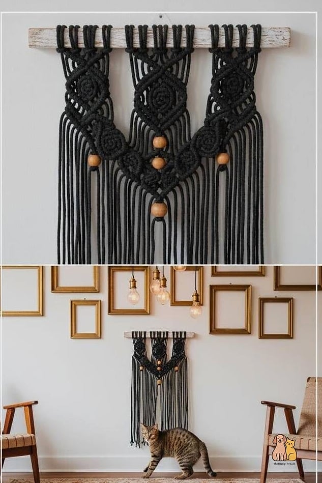 The Boho Macrame Scratcher