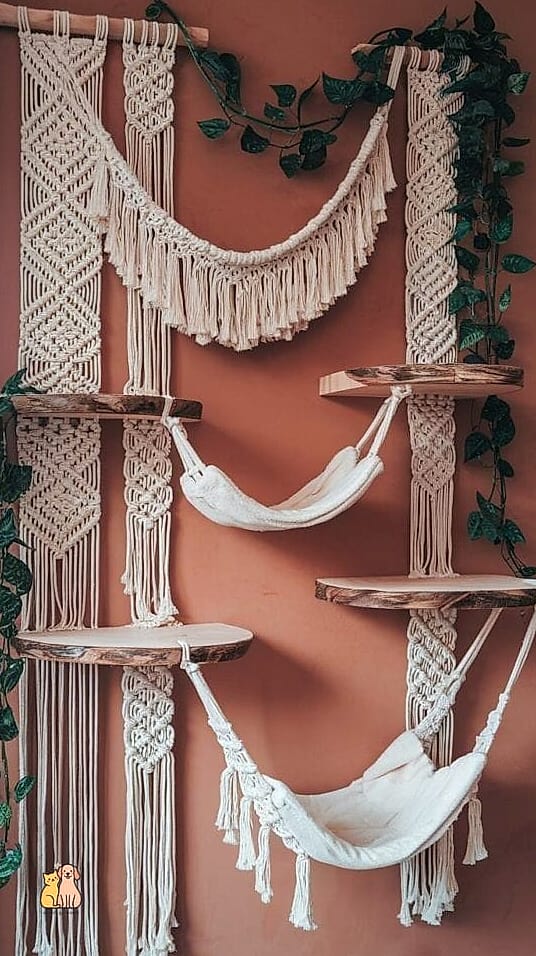 The Boho Macrame Shelf