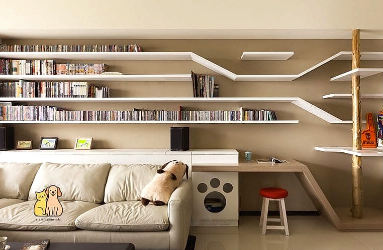 30 Creative Diy Catwalks For Cats That Will Inspire You 6 The Bookshelf Integration Path
