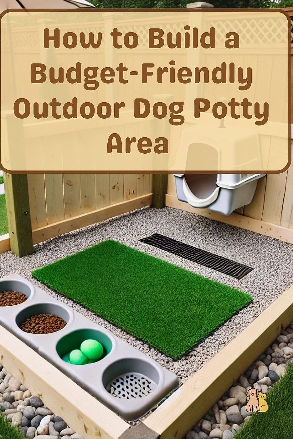 30 Perfect Outdoor Dog Potty Area on a Budget 9 Budget Tarp and Gravel Base