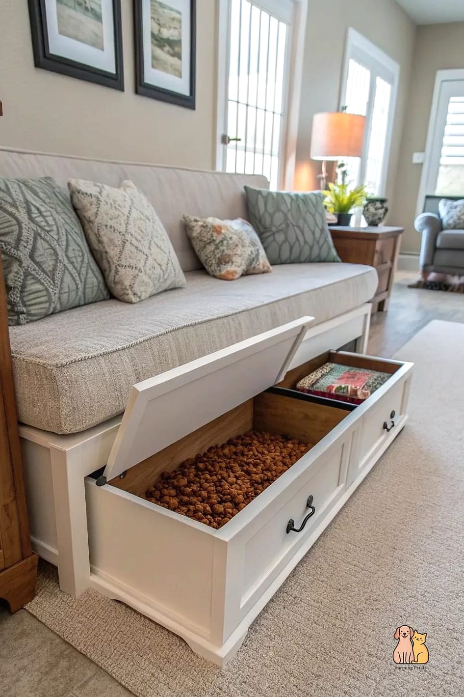The Built-In Bench Storage Solution