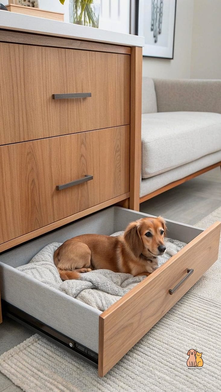 The Built In Dog Bed With Drawers