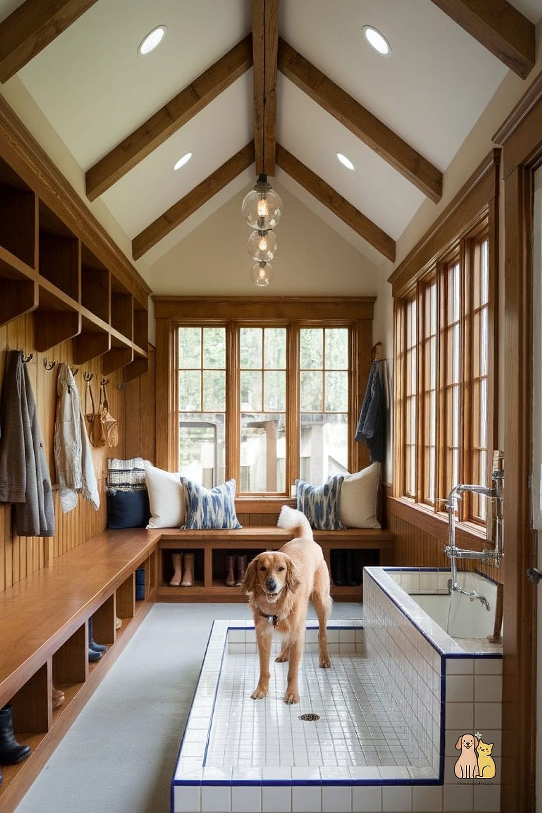 A Built-In Dog Bed Nook