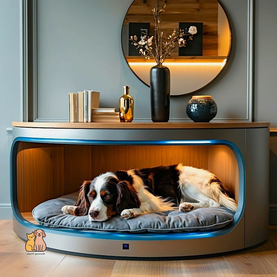 25 Amazing Dog Beds For Humans That Prove Pets Are the Best 23 23. The Built-In Living Room Pet Lounge