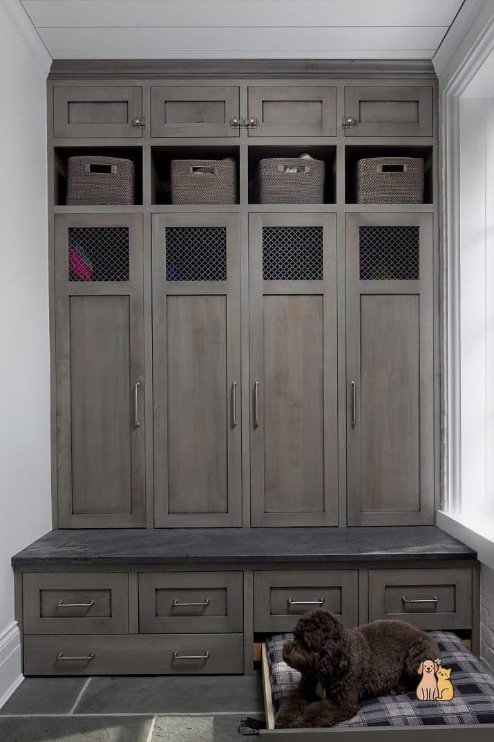 The Built In Mudroom Dog Bed