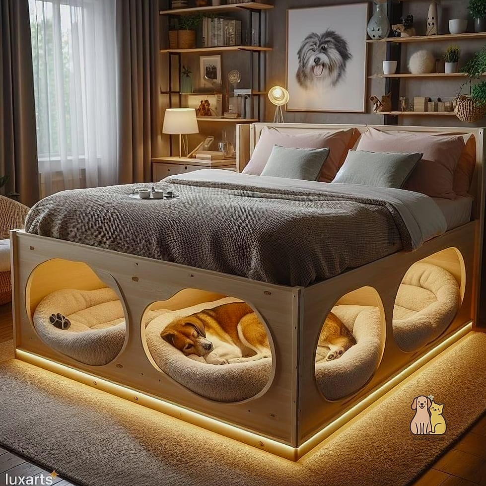 The Built-In Pet Stair Bed Combination