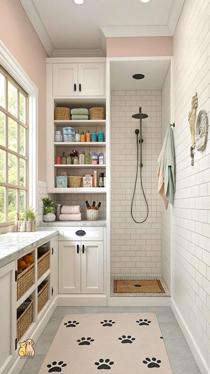 24 Precious Dog Shower In Laundry Room That Will Restore Your Faith in the World 10 The Built-In Storage Wall