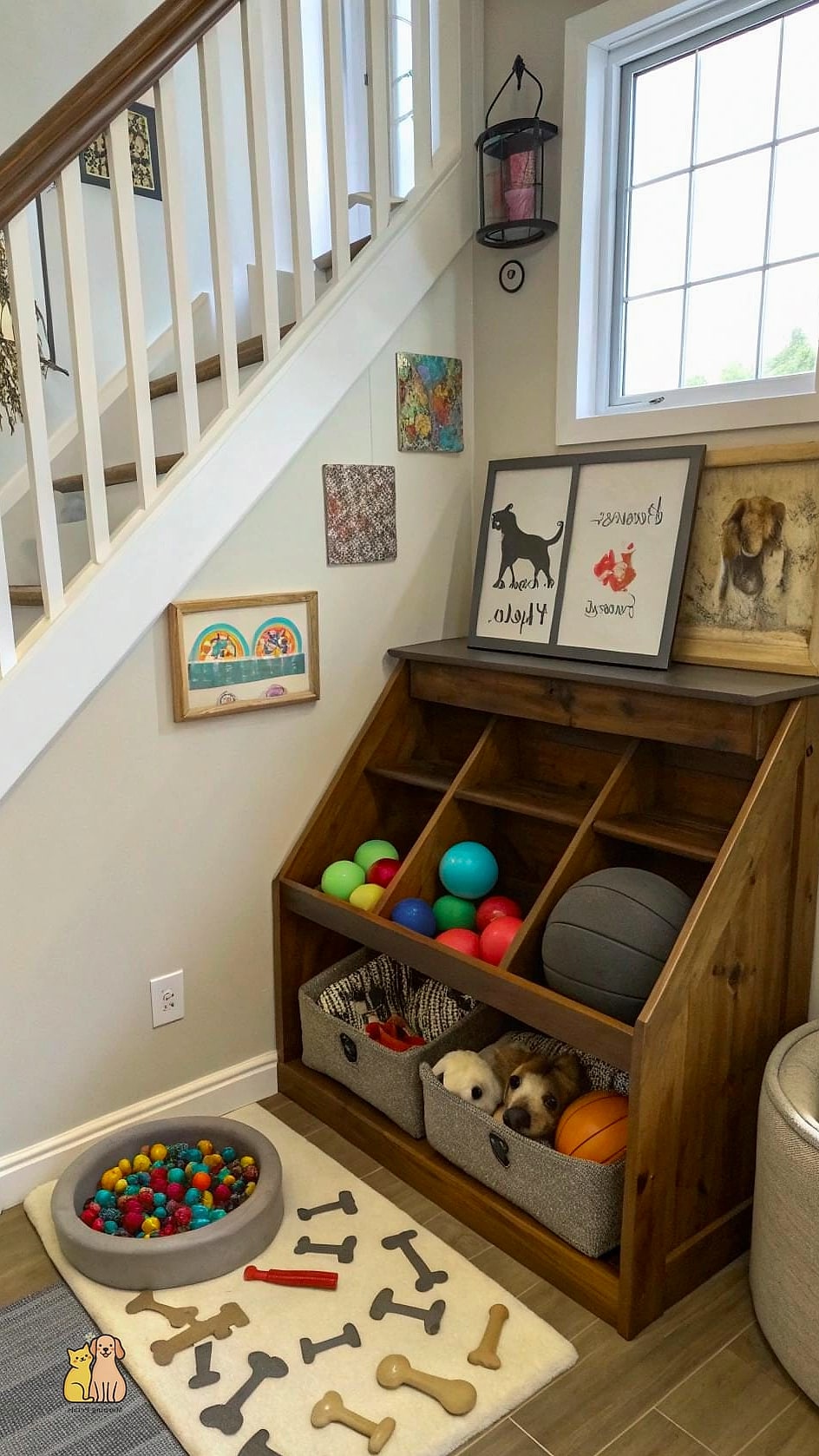 Built-In Toy and Treat Storage Combo