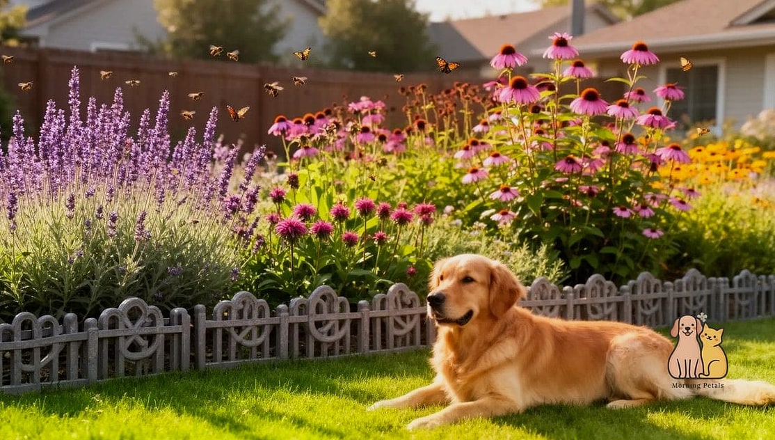 23 Precious Dog Yard Landscaping That Will Restore Your Faith in the World 15 A Butterfly and Pollinator Patch (Fenced Off)