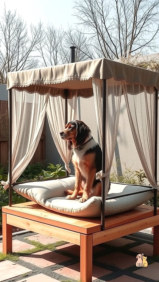 A Canopy Bed for Small Breeds
