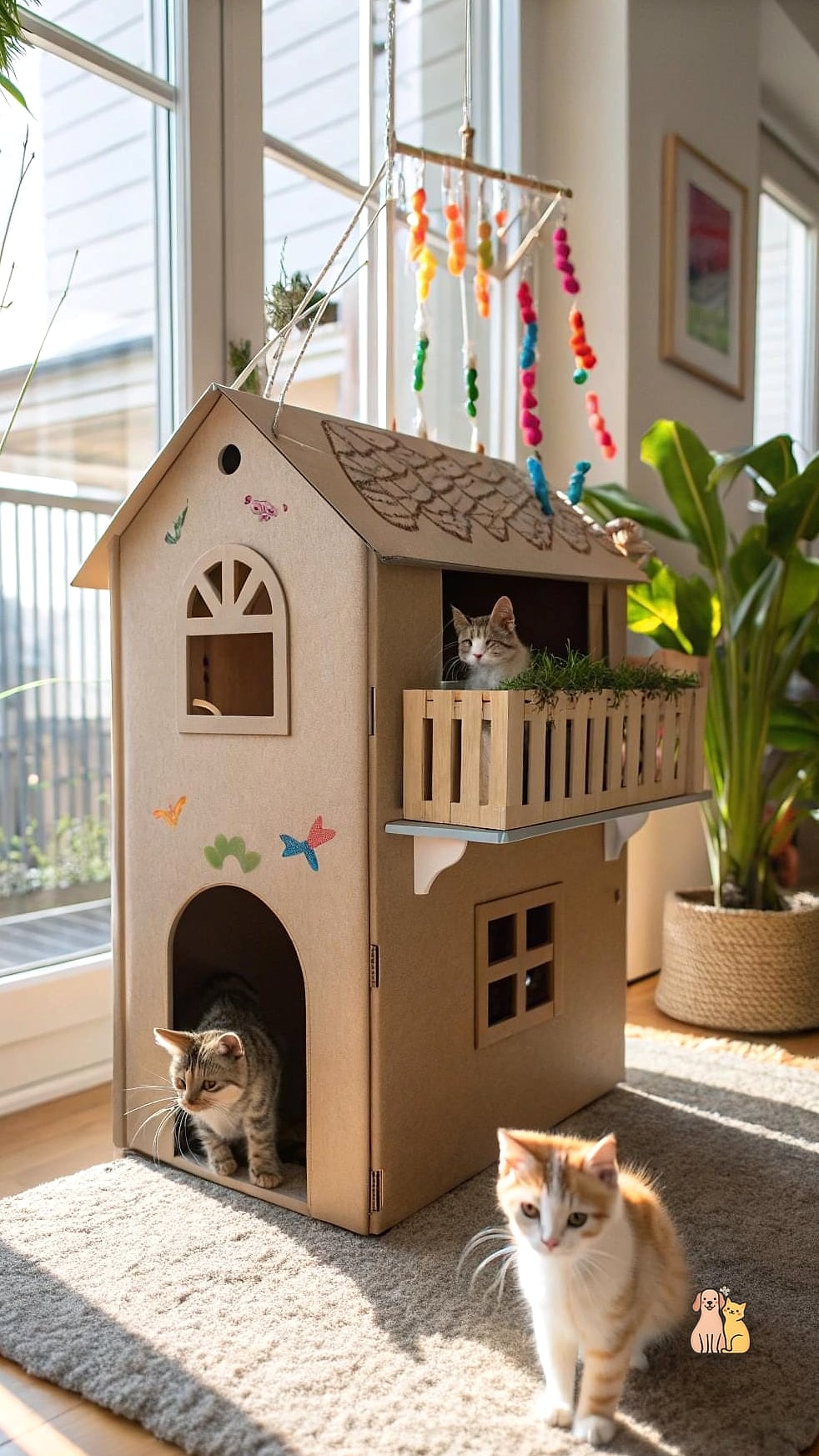 45 Budget-friendly Cat Eating Station Ideas Worth Pinning Immediately 16 The Cardboard Box Feeding Fort