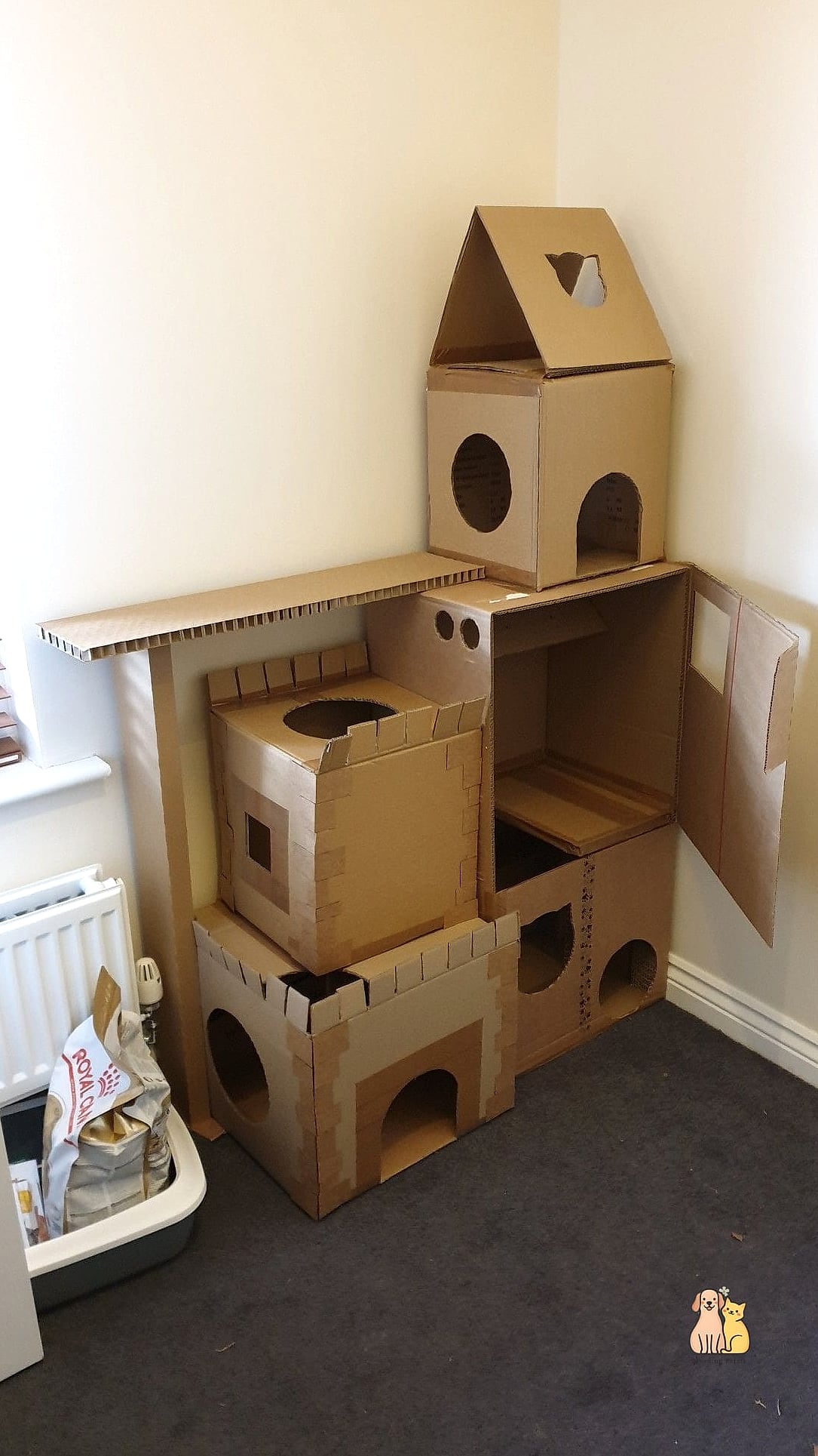 Cardboard Castle with Turrets