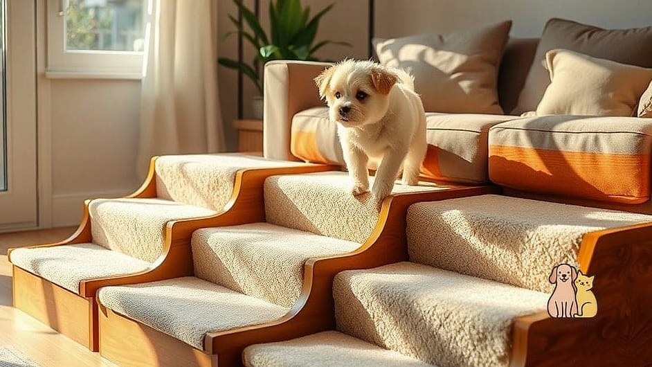 30 Incredible Best Pet Stairs Guaranteed to Make You Smile 4 Carpeted Multi-Step Towers