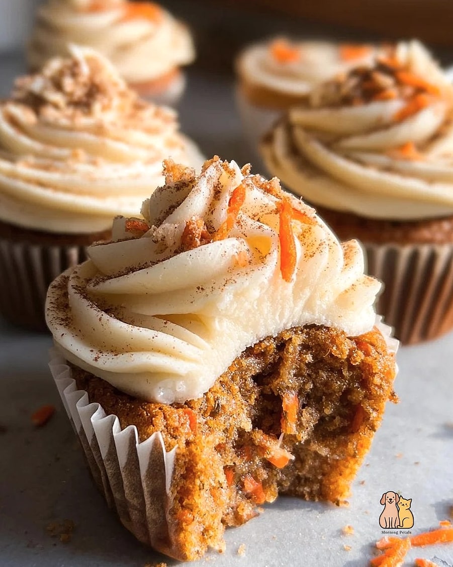 Carrot Cake Dog Cupcakes