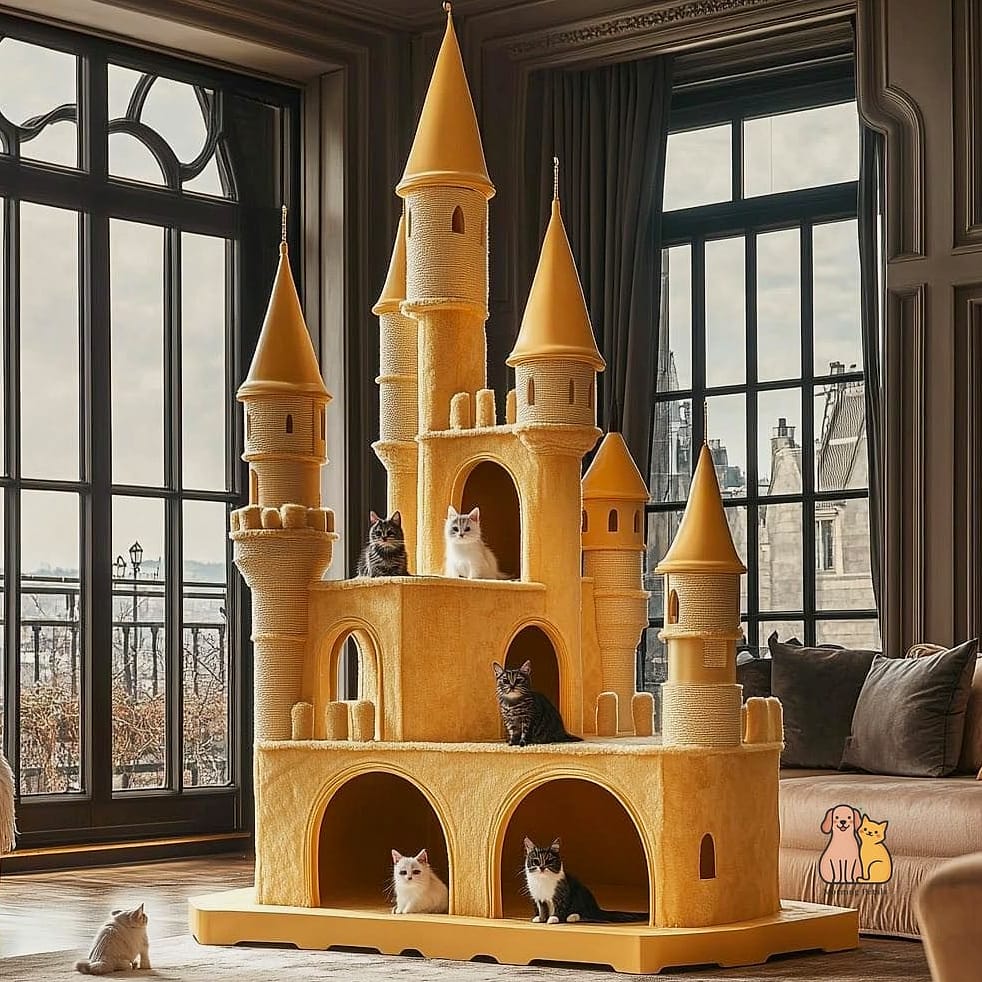 The Cat Castle with Turrets