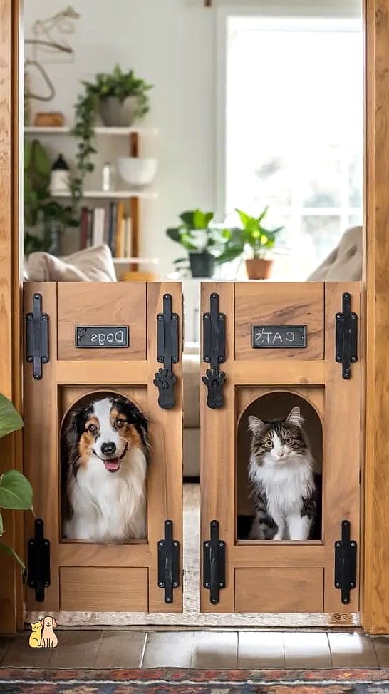 The Cat-and-Dog Dual Flap