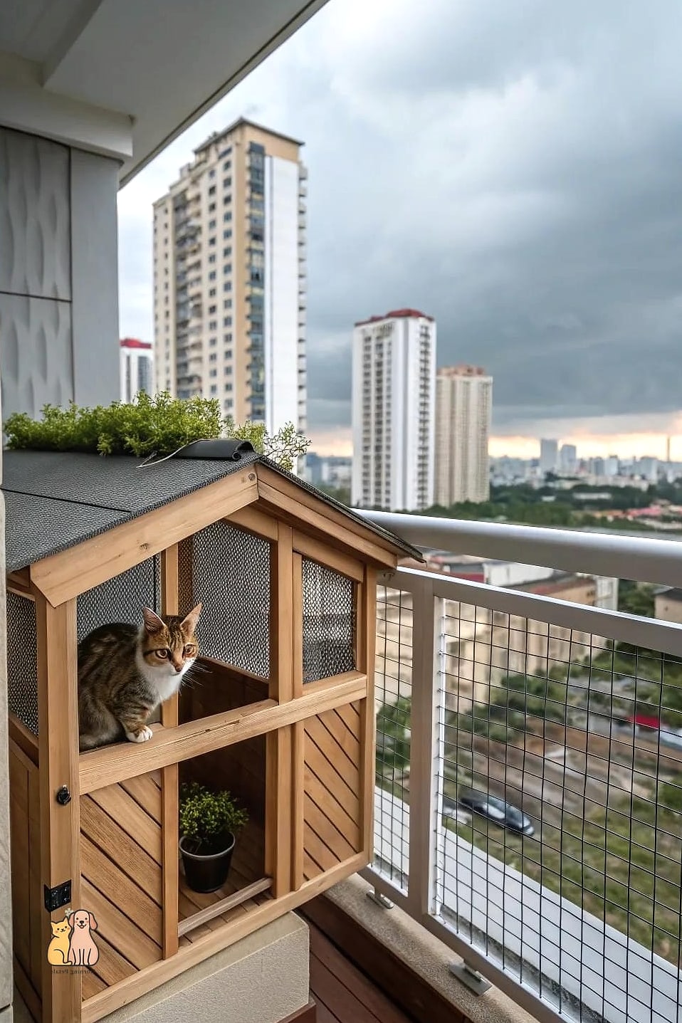 Cat Door for Apartment Balconies
