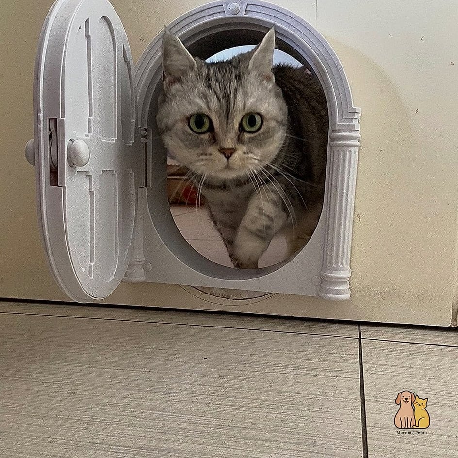 Cat Door with Anti-Theft Lock