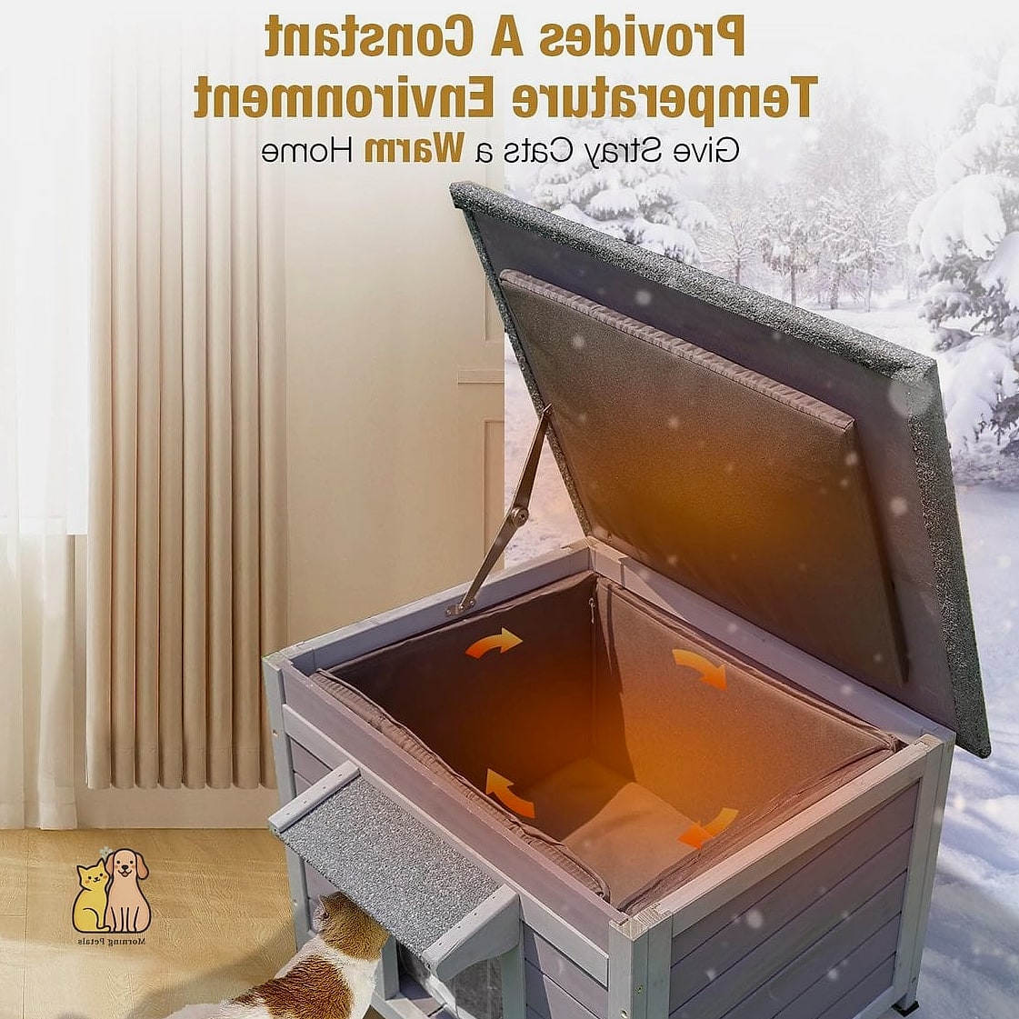 The Cat Enclosure With Heated Flooring