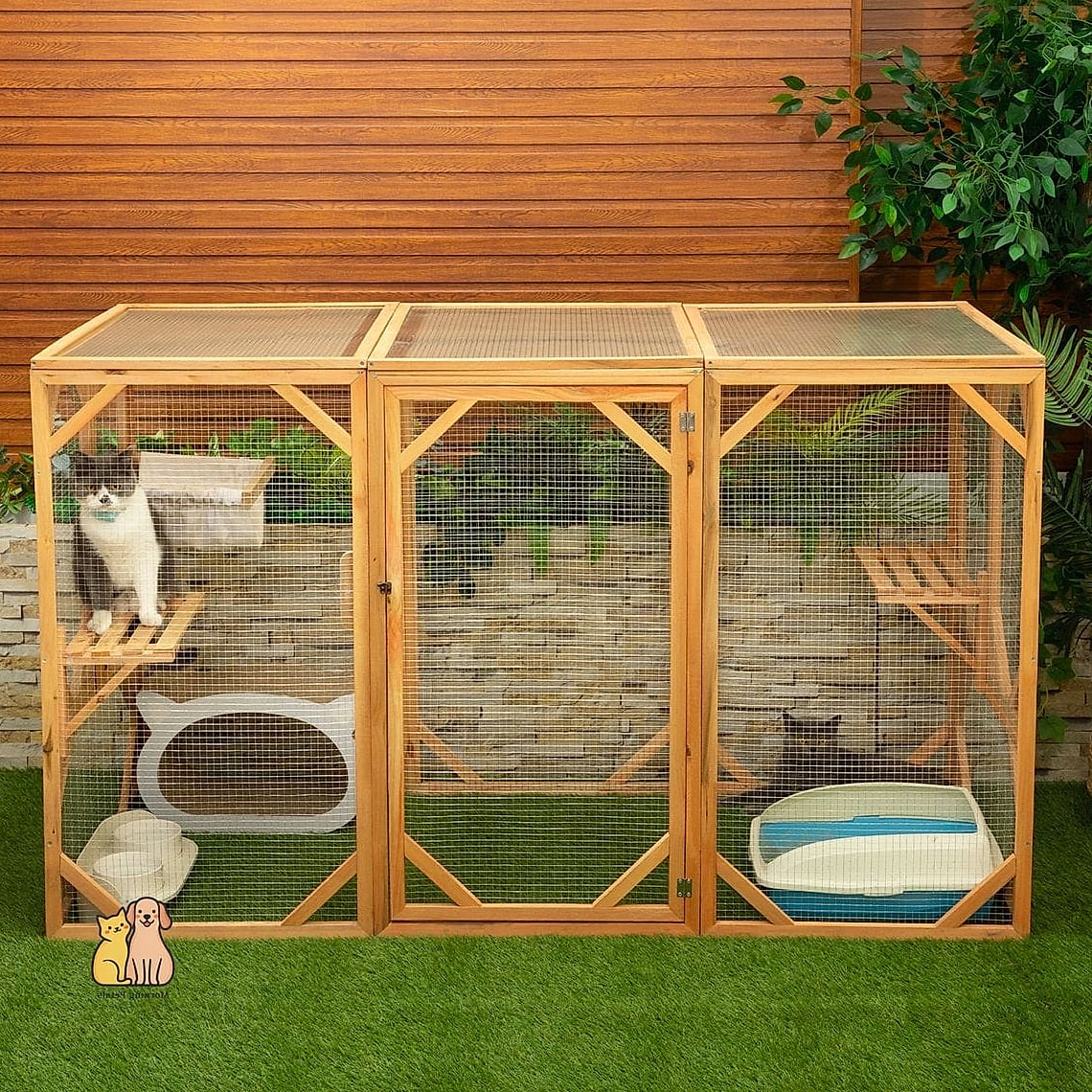 The Cat Enclosure With Solar-Powered Lighting