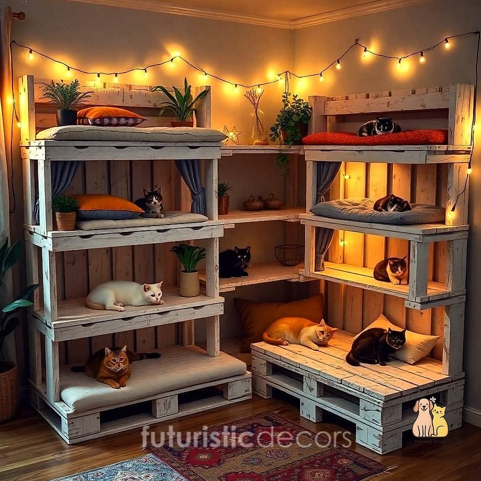 The Cat-Friendly Bunk Bed Under the Stairs