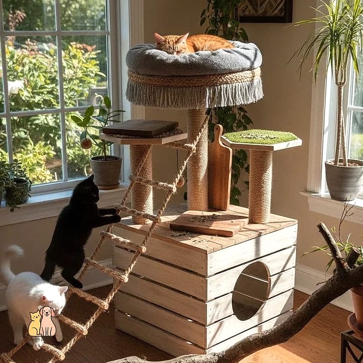 The Cat Tower With Heated Platform