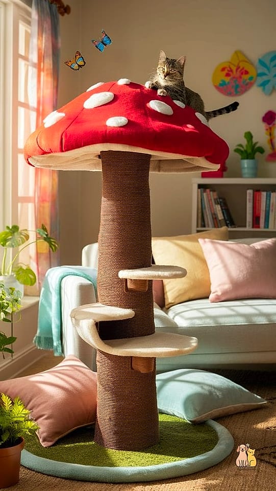 The Cat Tree Disguised as a Potted Tree