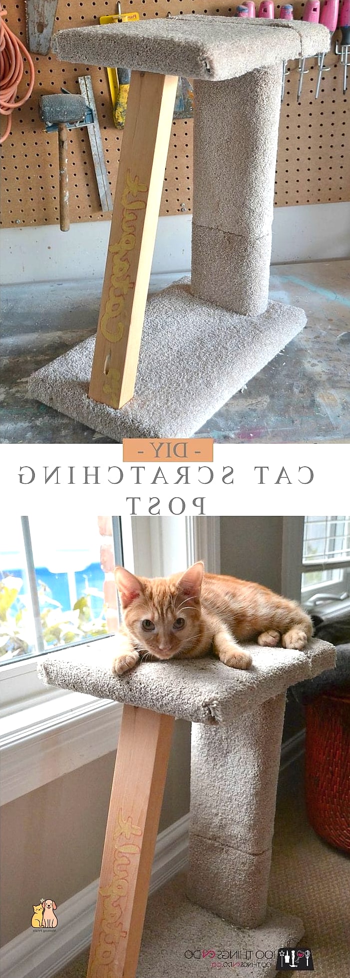 30 Creative Diy Cat Scratchers That Will Inspire You 5 Cat Tree Scratching Tower