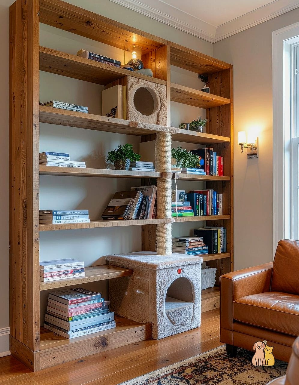 The Cat Tree Bookshelf Combo