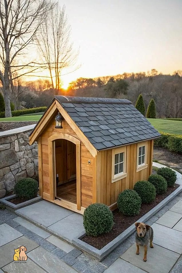 23 Incredible Best Dog Houses That Will Make Your Day 18 The Cedar Shingle Craftsman House