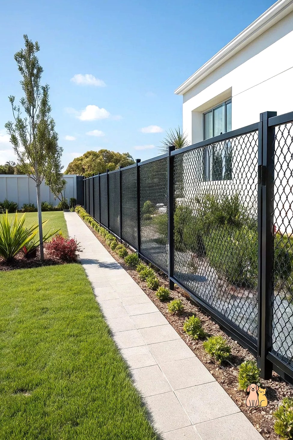 Chain Link with Privacy Slats