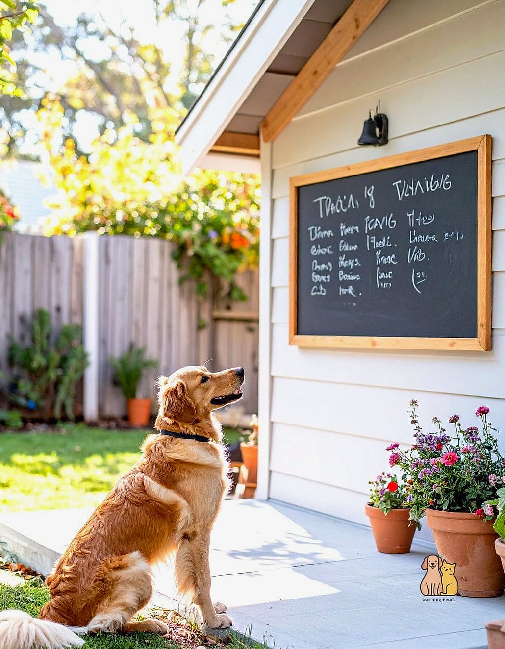 25 Simple Dog Yard Ideas to Try Right Now 16 A Chalkboard or Photo Memory Wall