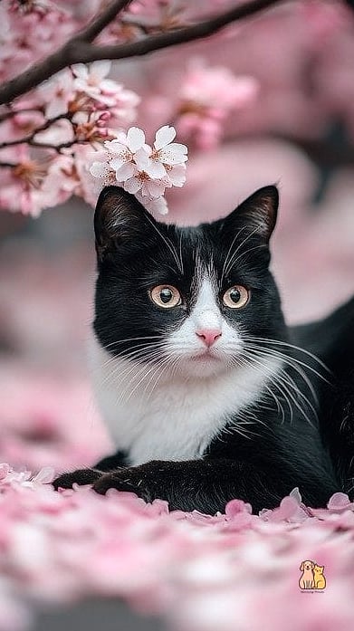 The Cherry Blossom Cat Tower