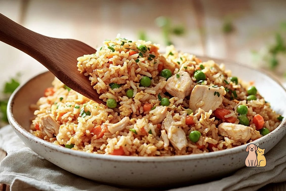 19 Budget-friendly Homemade Dog Meals That Are Totally Worth It 2 Chicken and Rice Comfort Bowl