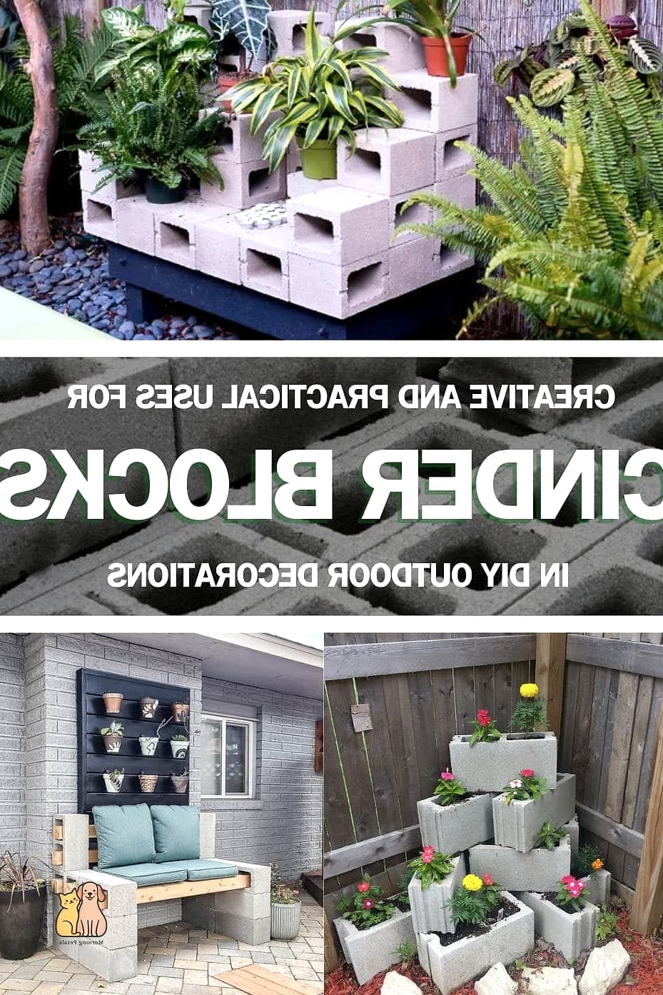 22 Genius Outdoor Dog Shelter Ideas That Are Totally Worth It 15 The Cinder Block and Wood Shelter
