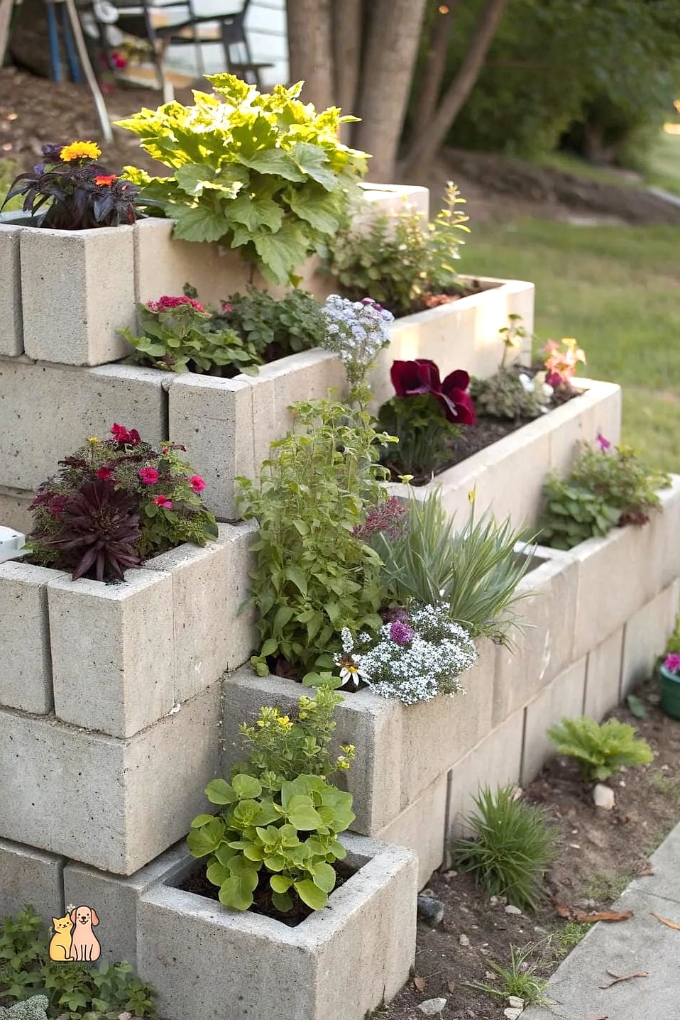 20 Clever Outdoor Cat House Ideas on a Budget 6 Cinder Block and Plywood Shelter